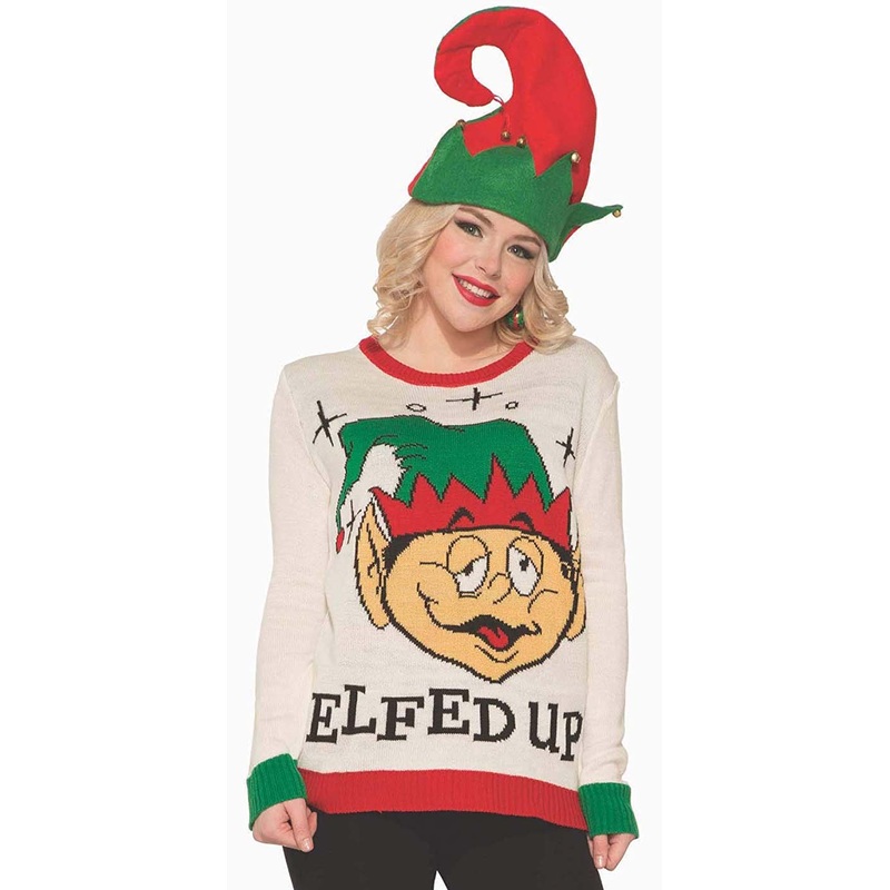 Elfed Up Adult Ugly Christmas Sweater Adult Small