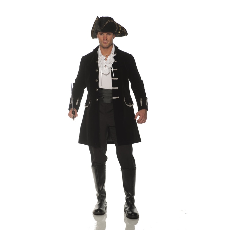 Frock Coat Mens Adult Victorian Costume Black Jacket XXL