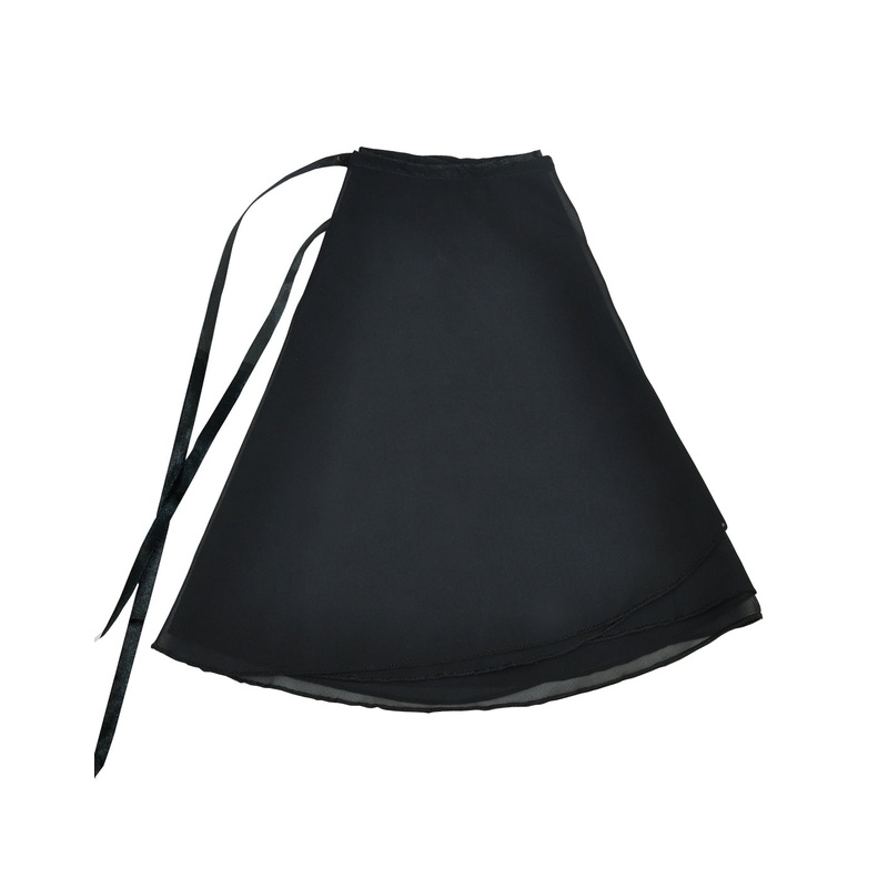 Short Ballet Dance Chiffon Color Wrap Skirt Adult(40") Light Pink