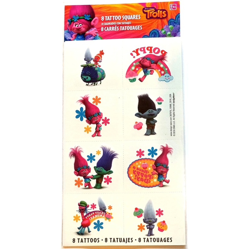 Trolls Birthday Decorations & Supplies 6 Bracelets