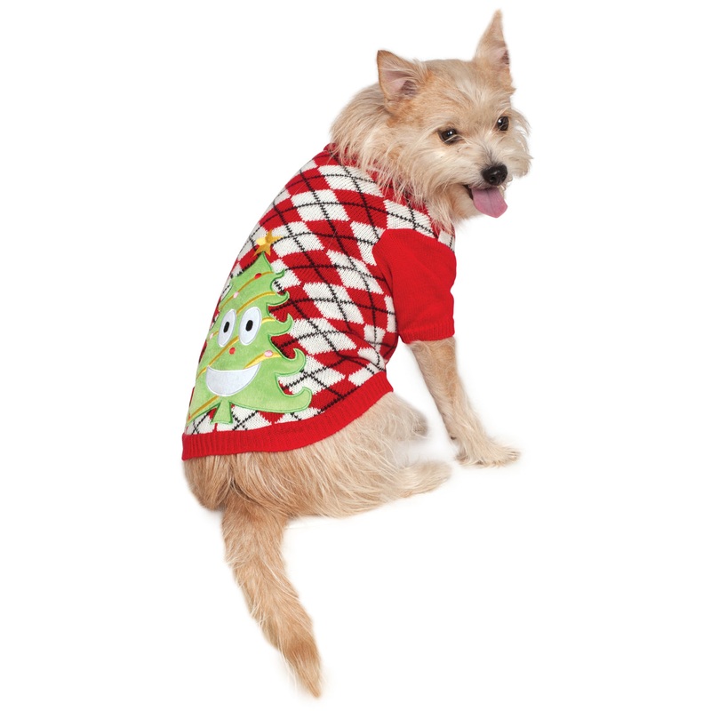 Ugly Pet Christmas Sweater with Tree L