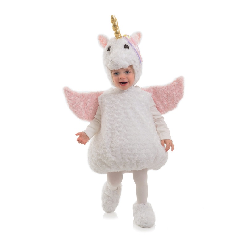 Unicorn Girls Belly Baby Costume Large 2-4 T