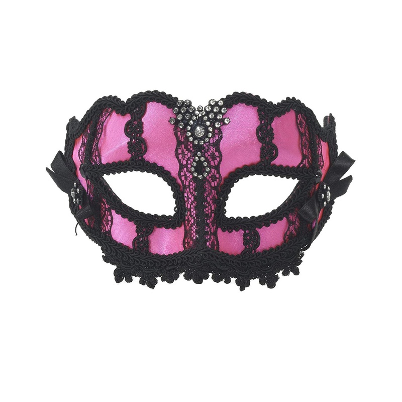 Venetian Adult Half Mask Glasses Purple