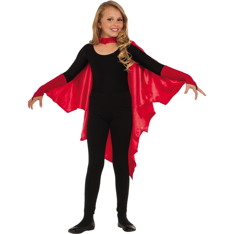 Batwing Vampire Child Cape Black