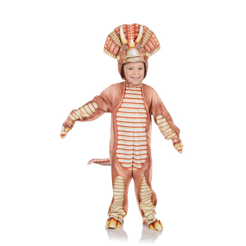 Brown Triceratops Dinosaur Costume Large 2-4 T