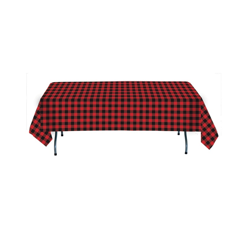 Buffalo Plaid Party Decorations and Supplies 1 Table Cover( 54"x 108")