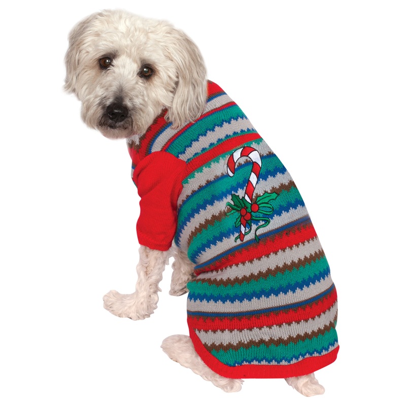 Candy Cane Pet Ugly Christmas Sweater S