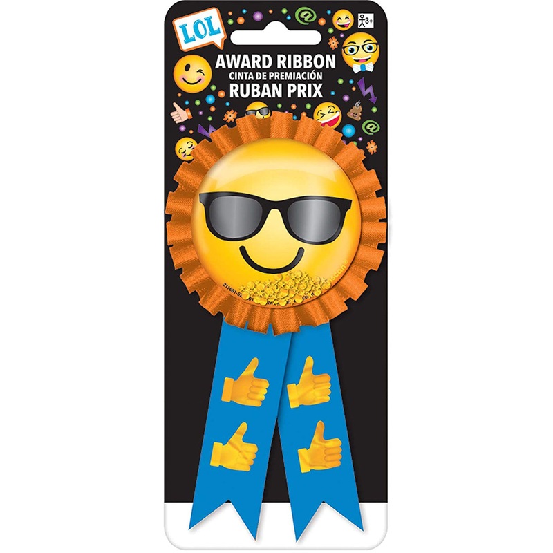 Emoji LOL Party Decorations & Supplies 1 Award Ribbon (5.75x3")