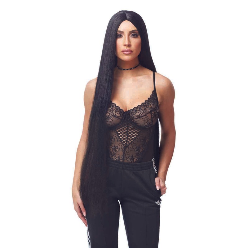 Reality West Adult Kardashian Costume Wig Black