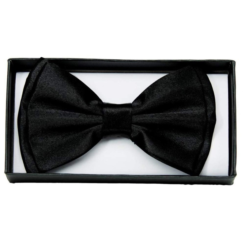 Satin Mens Adult Costume Bowtie Black