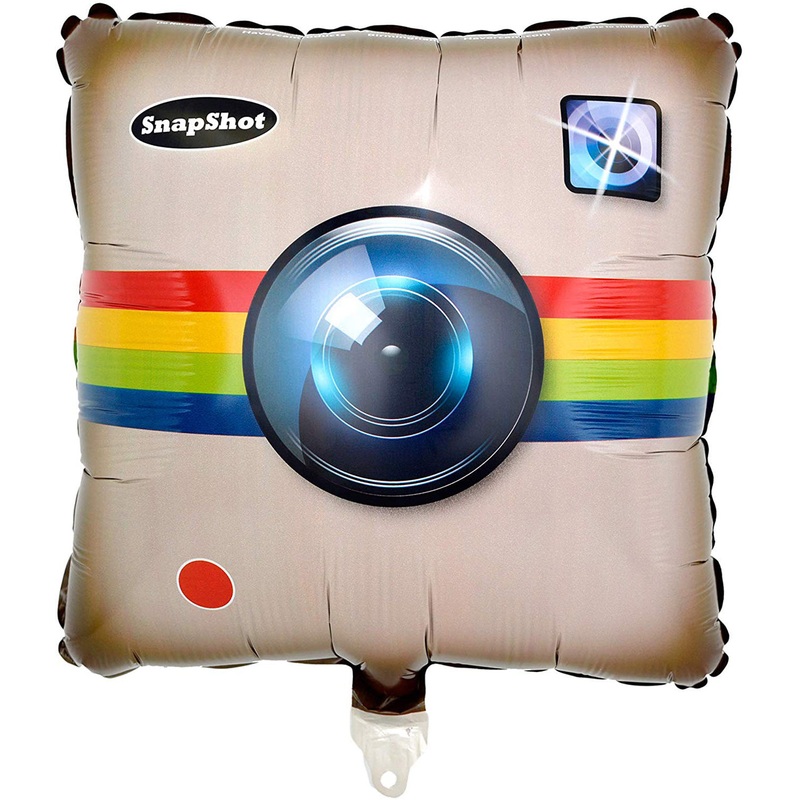 Social Media Photo Party Supplies & Decorations 6 Latex Balloons