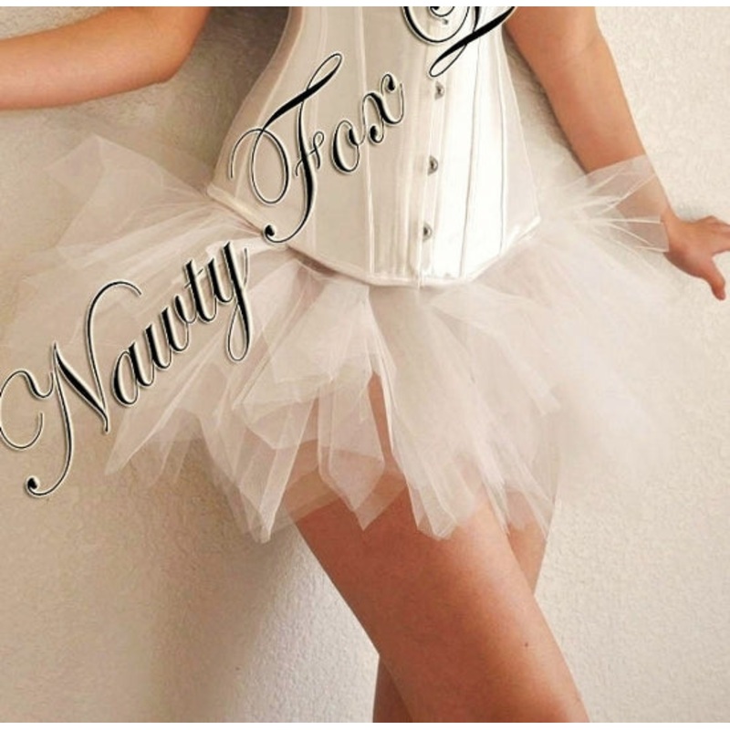 White Tutu Ballet Dance Petticoat Skirt XL