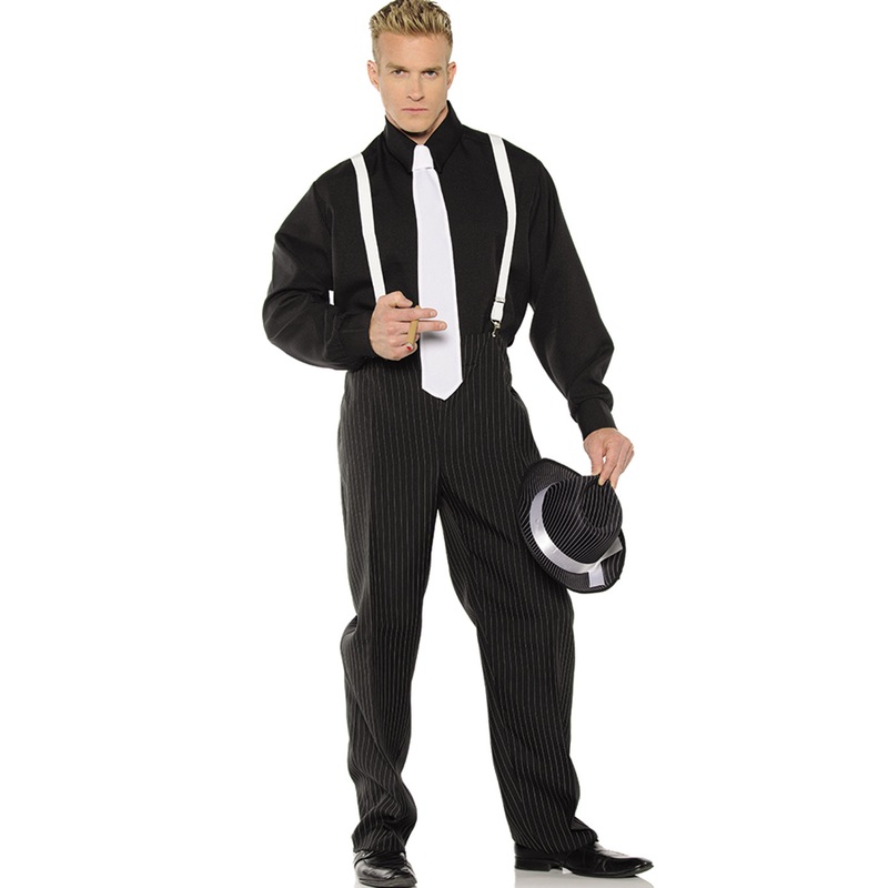 20's Pinstripe Gangster Mens Halloween Costume XX Large
