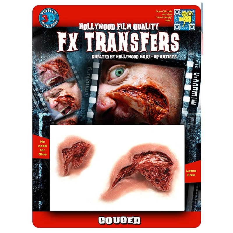 3D Fx Gouged Flesh Transfer One Size