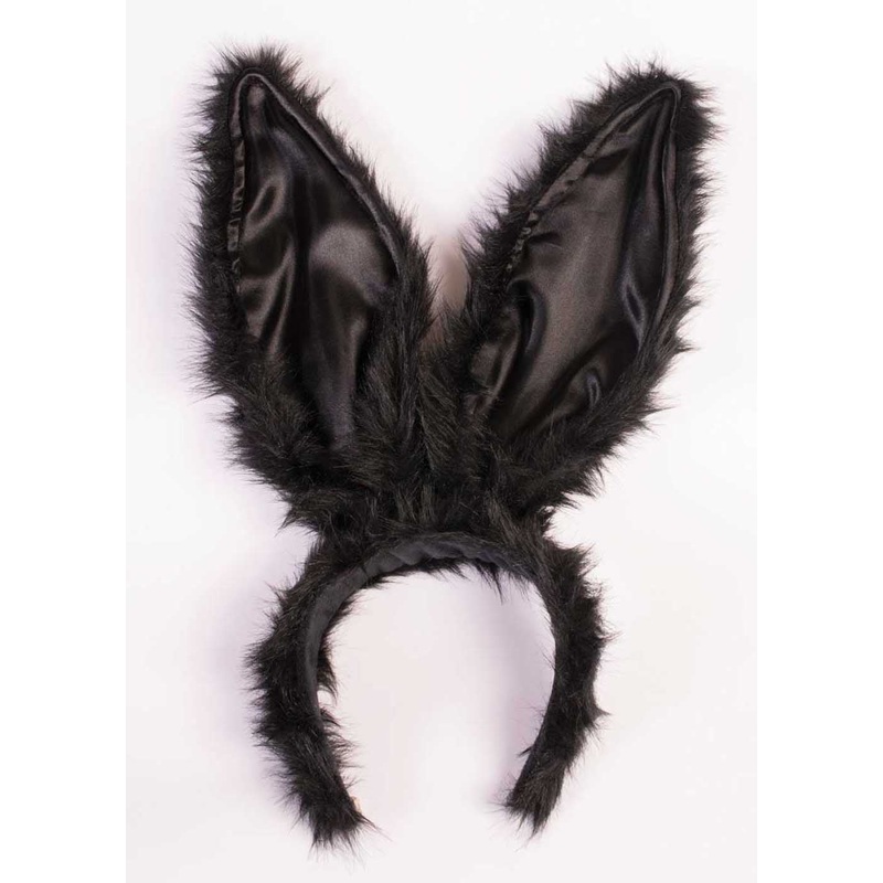 Black Bunny Ear Adult Headband Adult One Size