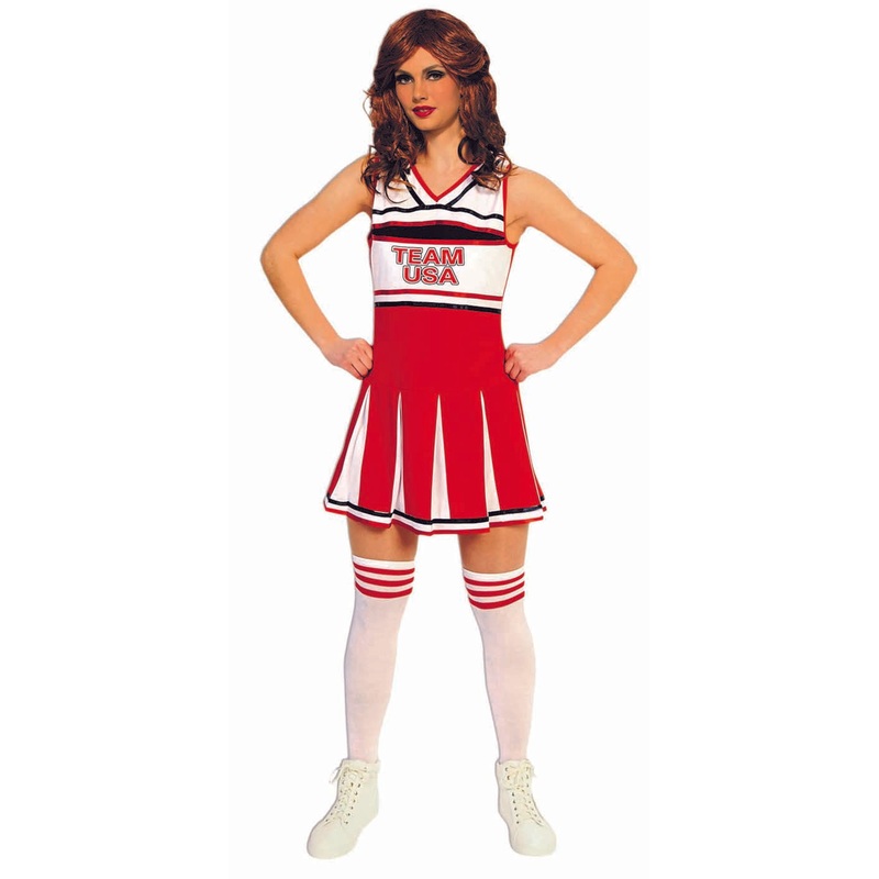 Cheerleader Womens Team Usa Costume Womens Small