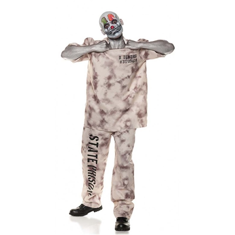 D Tention Mens Prisoner Costume Mens OS