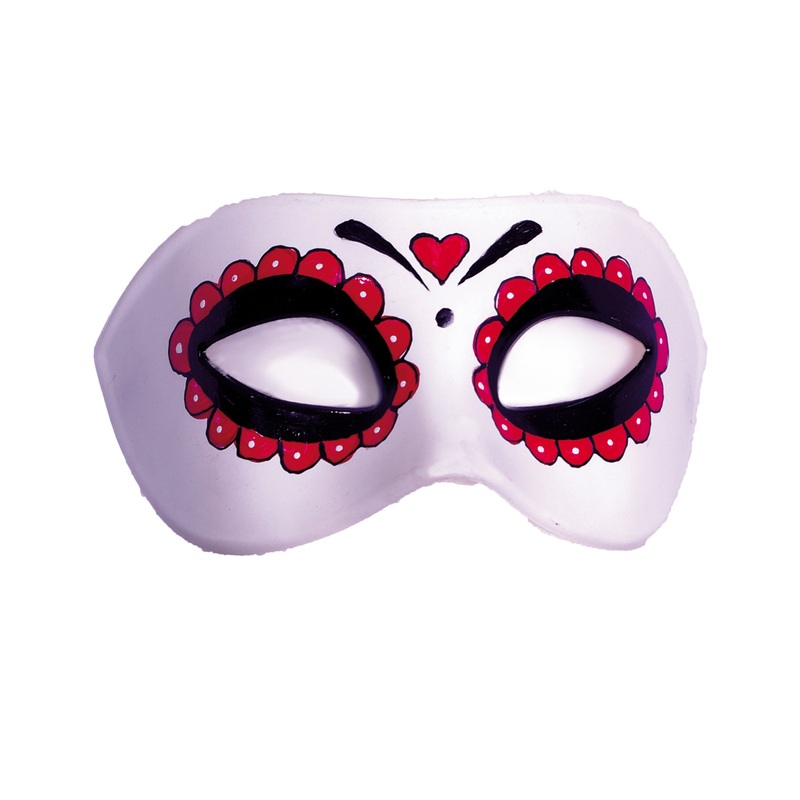 Dia De Los Muertos Adult Skull Mask OS