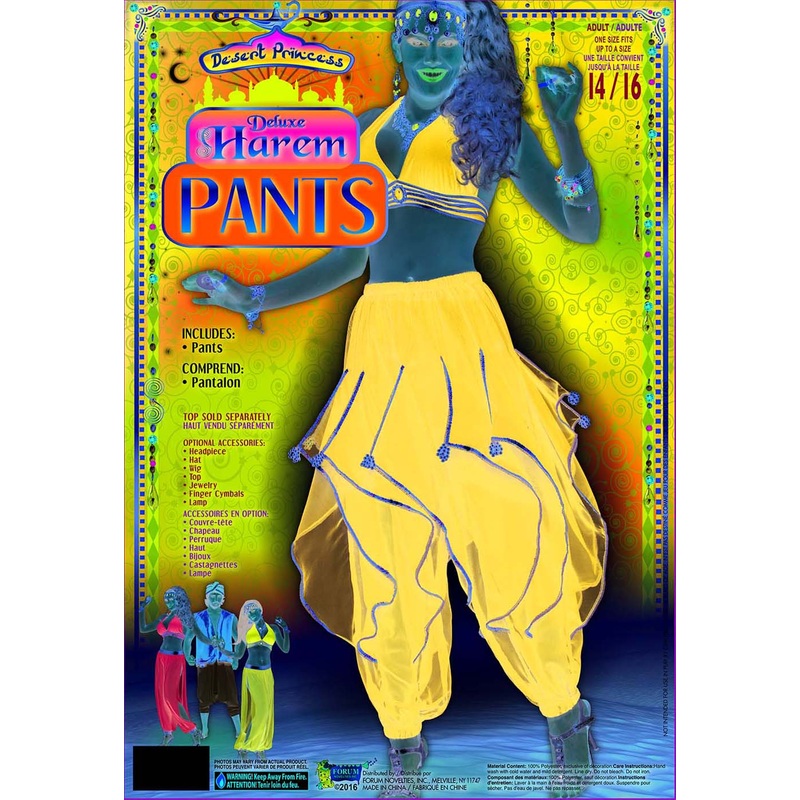 Harem Womens Blue Costume Pants Womens Standard