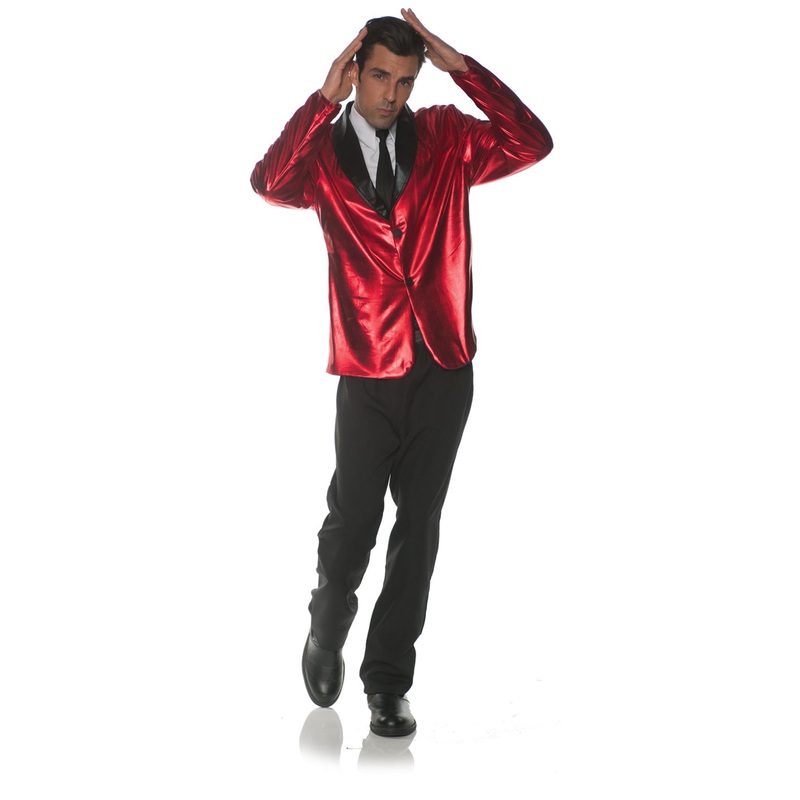Red Doo Wop Mens Adult 50S Costume Jacket Adult One Size