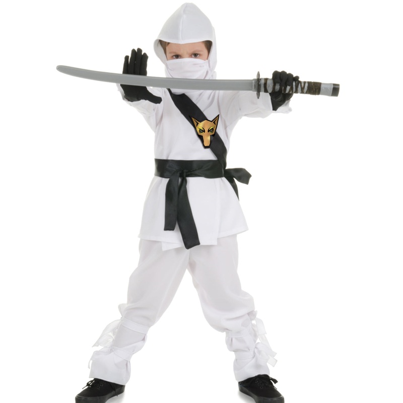 White Ninja Karate Costume XL