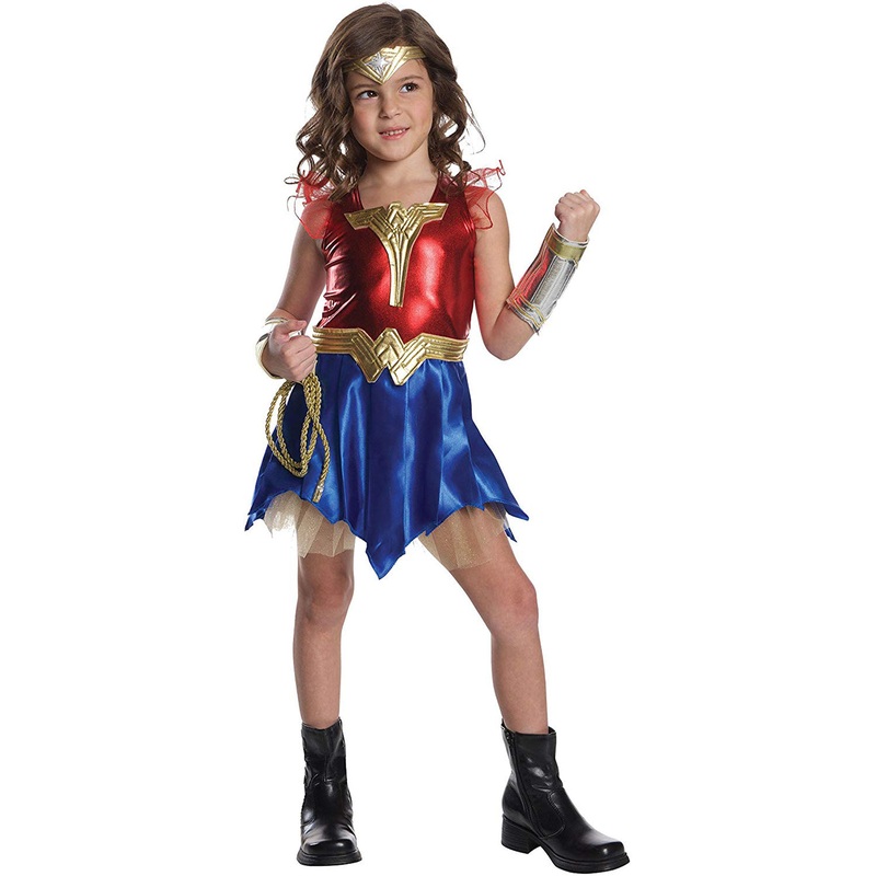 Wonder Woman Deluxe Girls Costume Dress OS