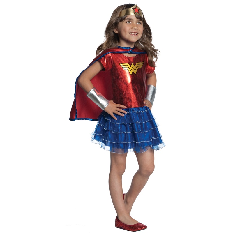 Wonder Woman Tutu Dress Up Girls Costume Set OS