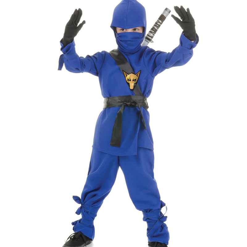Blue Ninja Karate Costume M