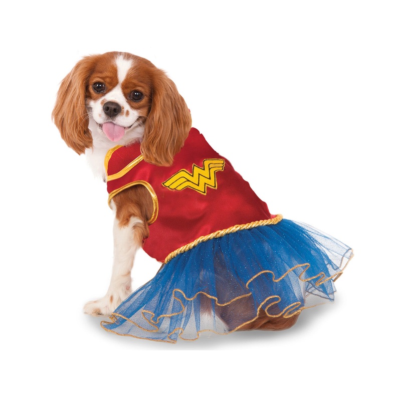 DC Super Heroes Wonder Woman Pet Tutu Costume Dress XS