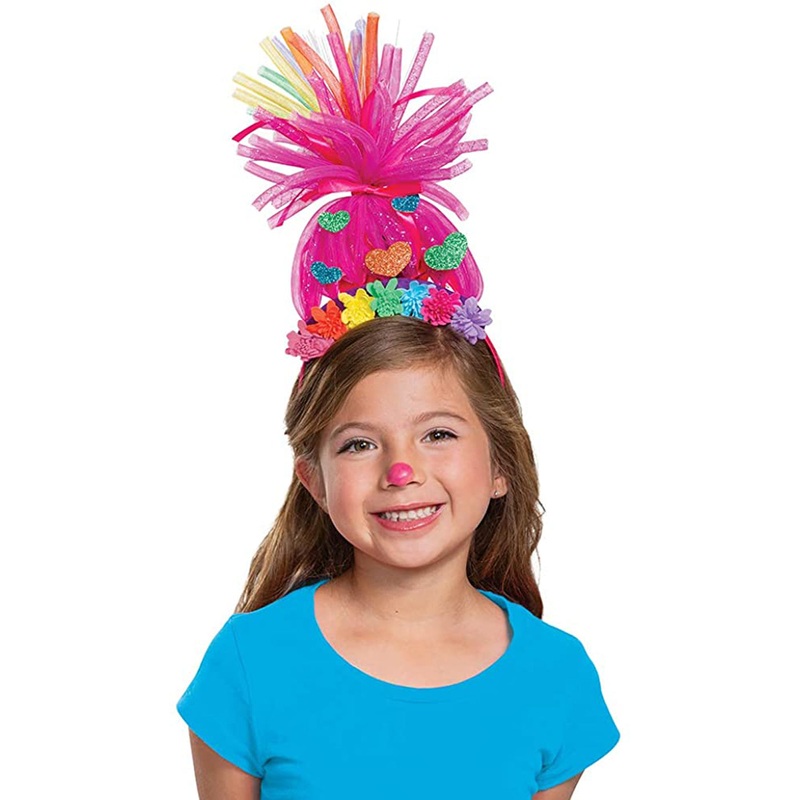 Poppy Girls Rainbow Trolls Light Up Headpiece Child One Size