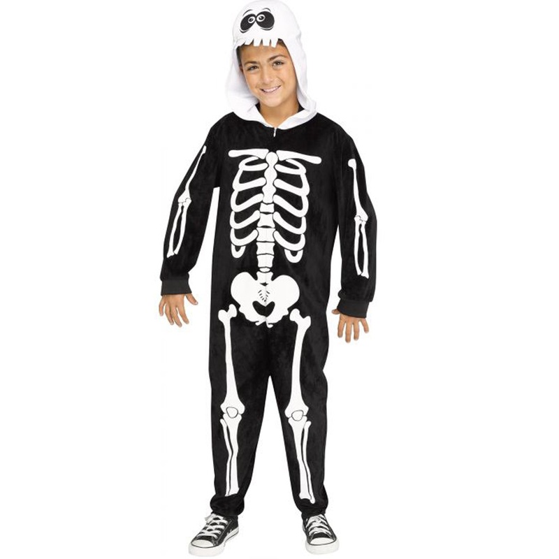 Skeleton Squad Child Costume Jumpsuit Child Large