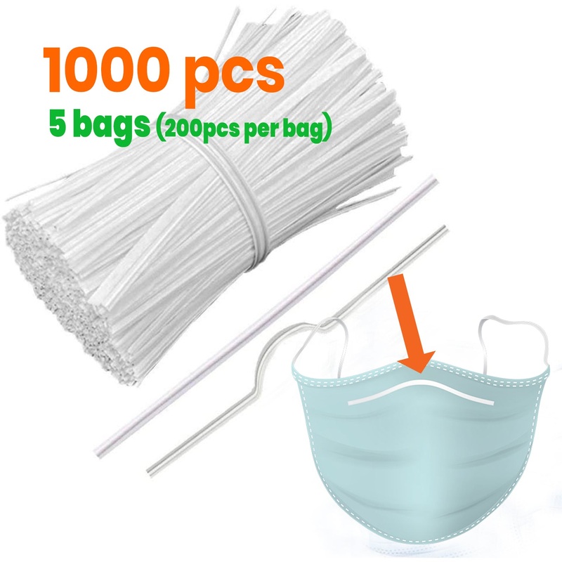 [1000pcs] Nose Bridge Wire Brackets DIY Approx 3.7-4 inch pre-cut