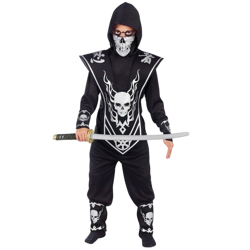 Black Skull Lord Ninja Costume S