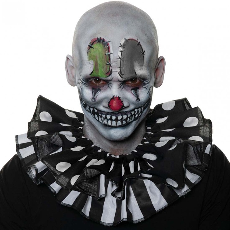 Clown Collar Adult Dotted Accessory Black/Red