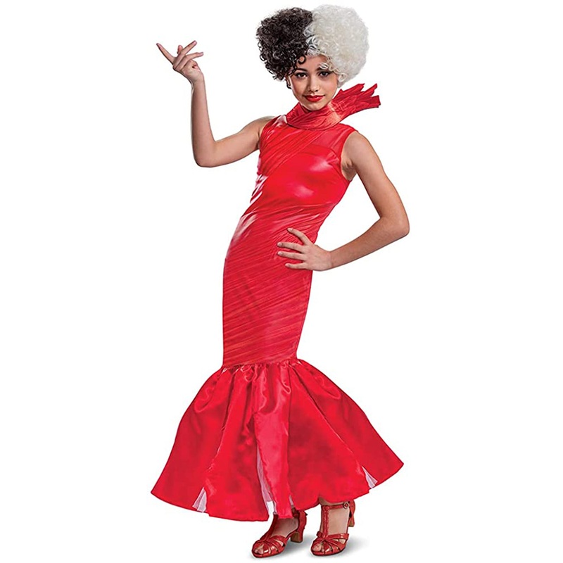 Cruella Live Action Tween Red Deluxe Costume Teen 1416