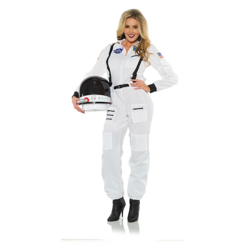 White Astronaut Womens Costume Large