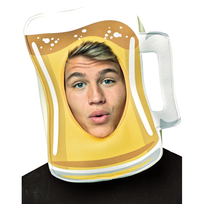 Beer Mug Adult Costume Mask Adult One Size