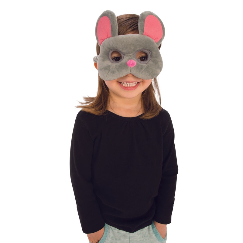 Childs Mouse Plush Costume Mask Child One Size