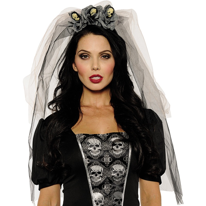 Dead Bride Veil Mantia Adult Halloween Headpiece One Size
