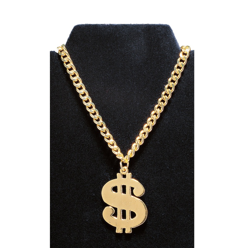 Dollar Sign Adult Necklace Adult One Size
