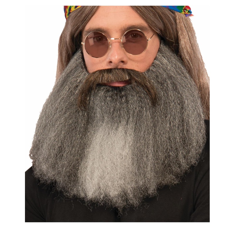 Hippie Moustache Beard Adult Wig Adult One Size