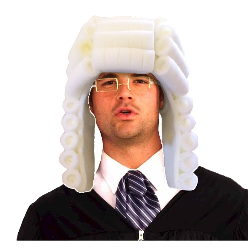 Judge Adult Foam Wig Adult One Size