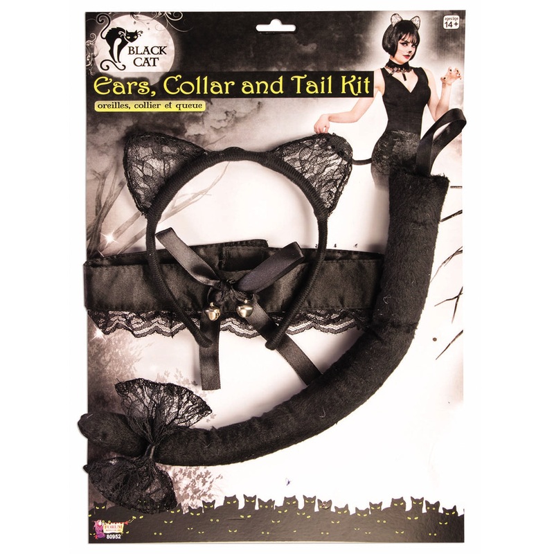 Lace Cat Adult Costume Kit Adult One Size