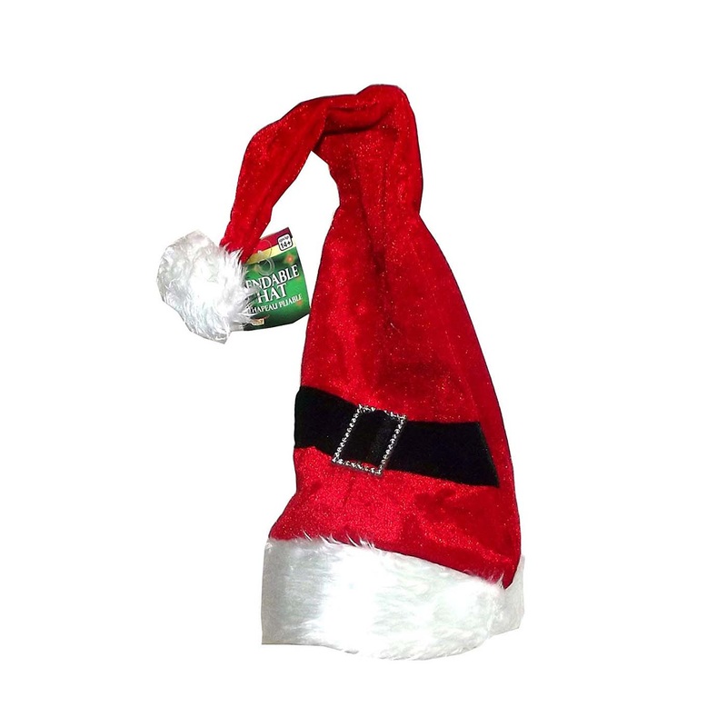 Long Santa Adult Bendable Hat Adult One Size