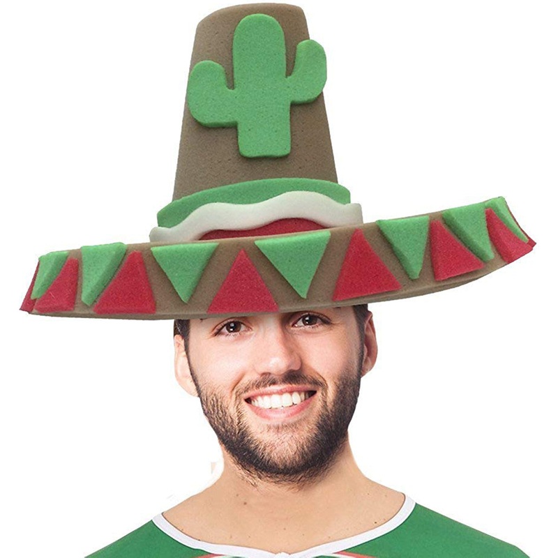 Mexican Sombrero Adult Foam Hat Adult One Size