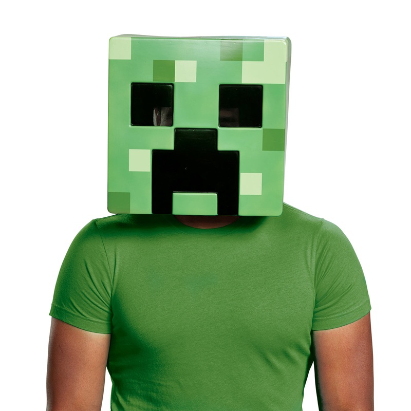 Minecraft Creeper Adult Costume Mask Adult One Size