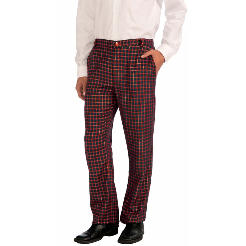 Plaid Adult Christmas Pants Adult Extra Large