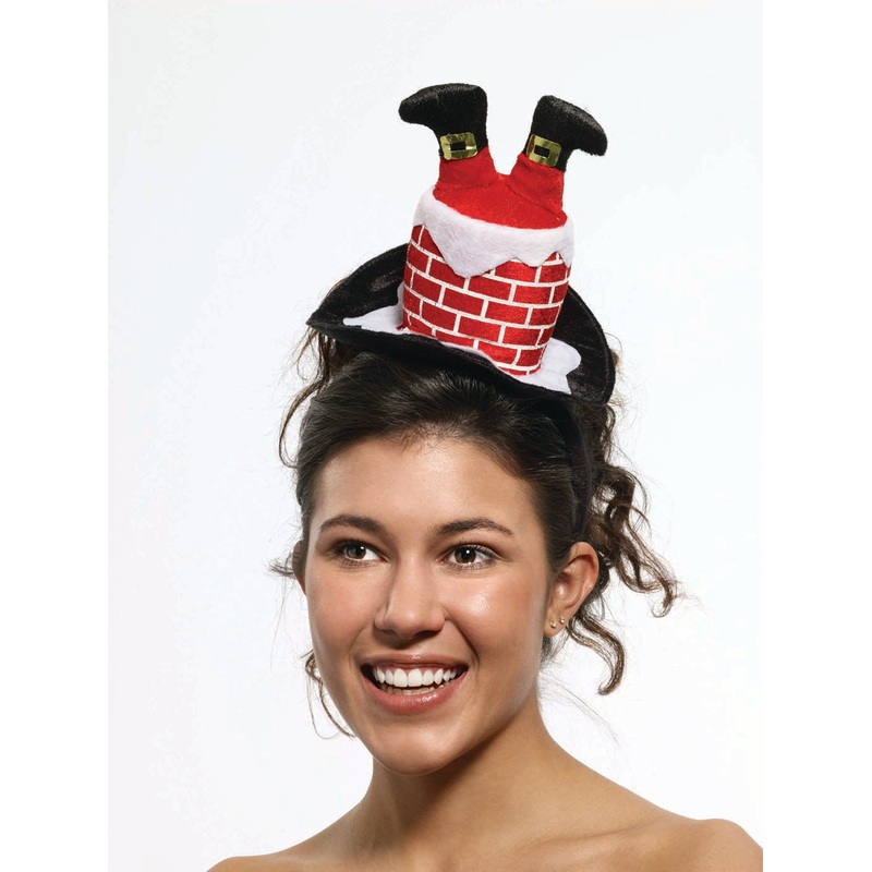 Santa In Chimney Holiday Headband One Size