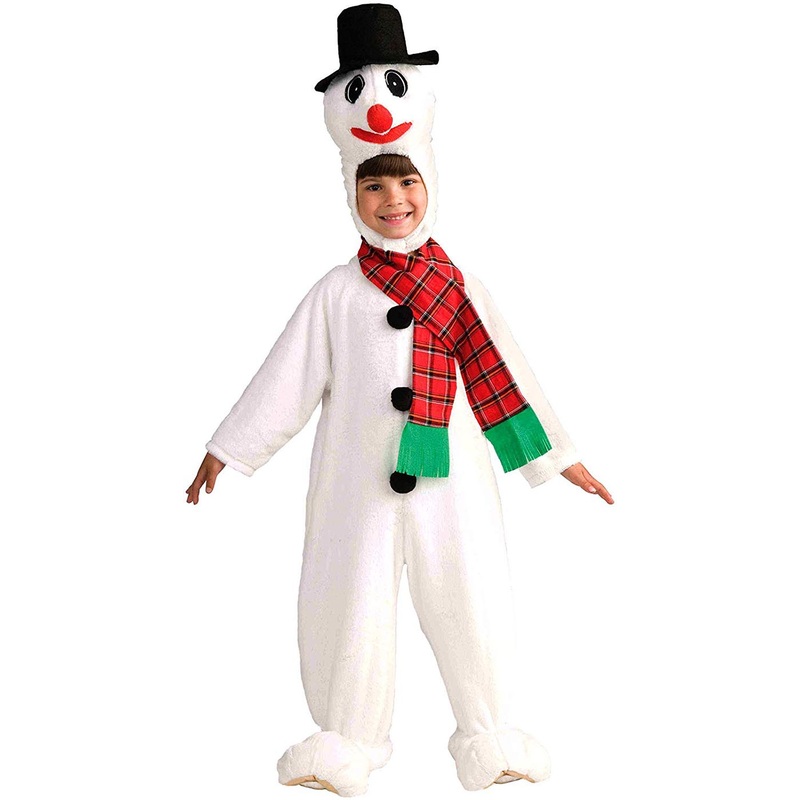 Snowman Mascot Child Christmas Costume Child Small
