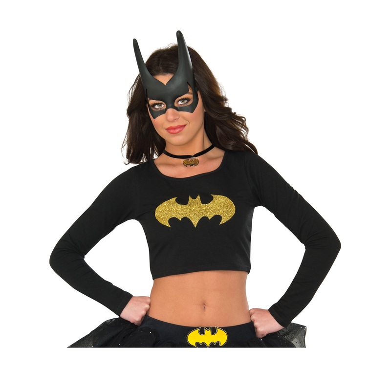 Womens Batgirl Crop Top Shirt S/M